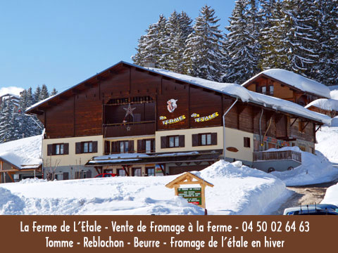 Reblochon médaille d'or, La Ferme de l'étale tomme, beurre, reblochon, gruyère de Savoie, lait frais