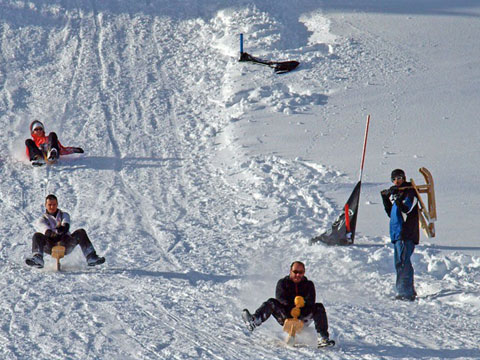 course de paret luge fabriqué exclusivement à Manigod