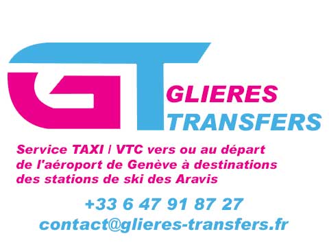 Glieres-Transfers service taxi Vtc Manigod Genève