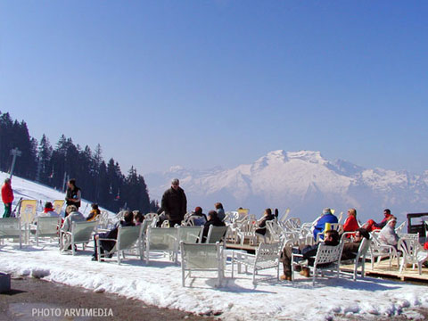 restaurant d'altitude Manigod chez fonfon
